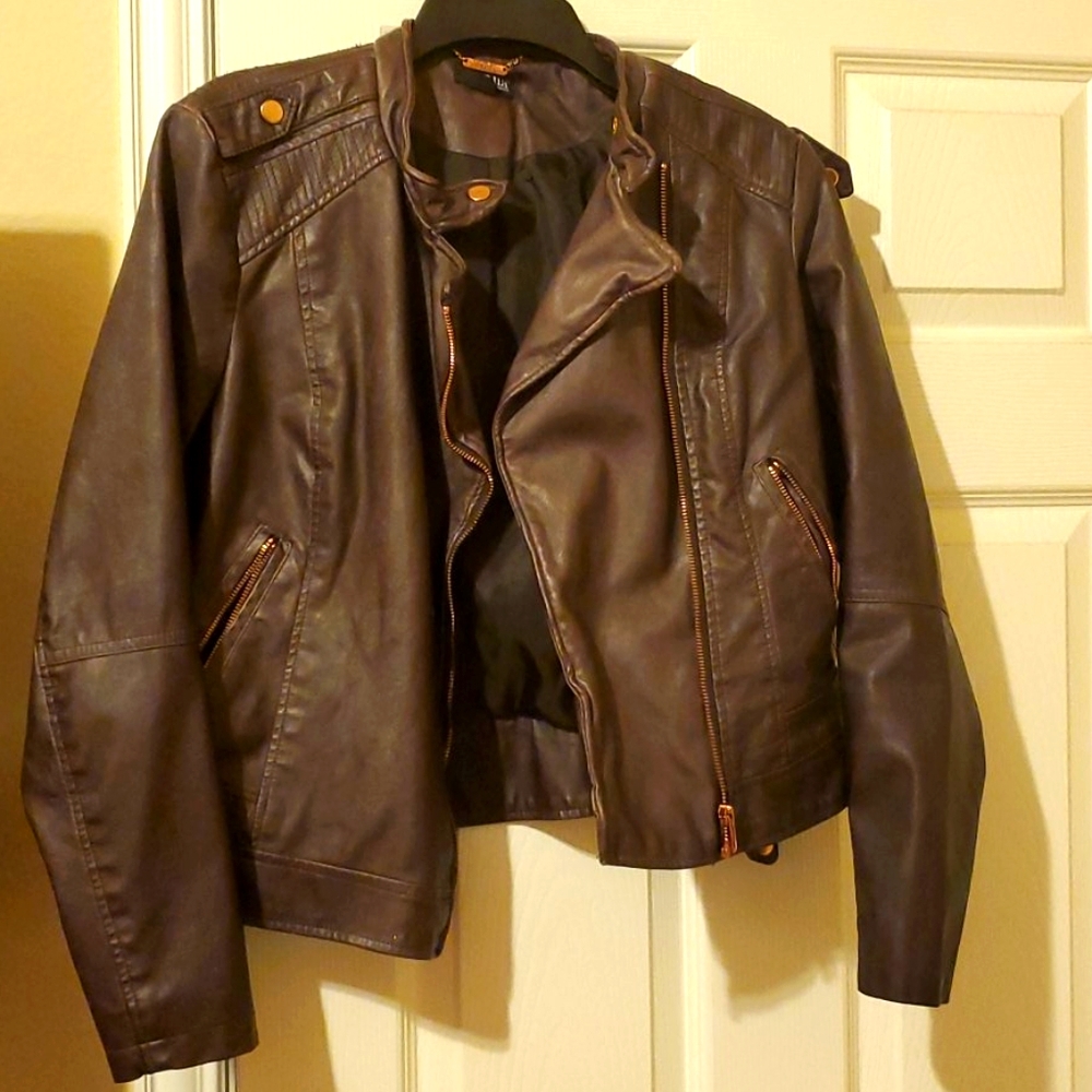 Cute little fun leather jacket